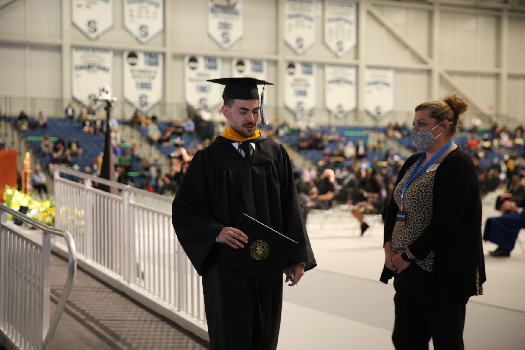 Stockton University commencement Tuesday, May 11, 2021 at the Galloway Township campus
